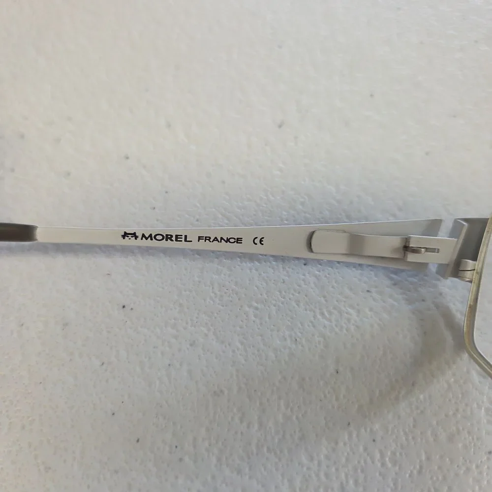 Morel France Eyeglass Frame LIGHTEC 6761L 53-16-135 GW 508 Dark Grey White